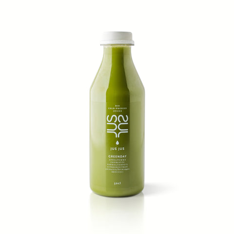 Jus Jus│GreenDay: Cold-Pressed Apple, Courgette, Fennel, Lemon, Spinach, Broccoli│100% Organic