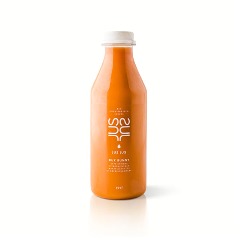 Jus Jus: Bux Bunny - Cold-Pressed Apple, Lemon, Carrot, Ginger - 100% Organic