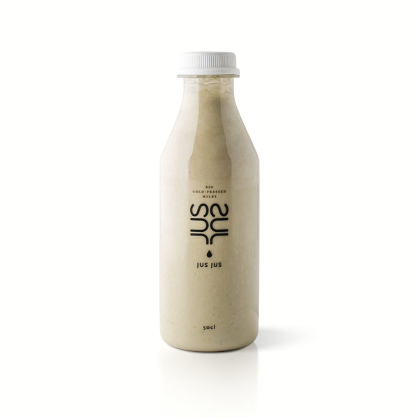 Jus Jus │Vanilla Sky: Cold Pressed Raw Cashews, Dates, Maple Syrup, Cinnamon, Vanilla, Sea Salt, Water│100% Organic