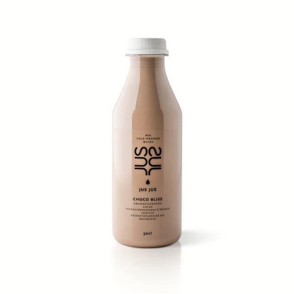 Jus Jus│Choco Bliss: Cold-Pressed Almond, Cacao, Maple Syrup, Sea Salt, Water│100% Organic