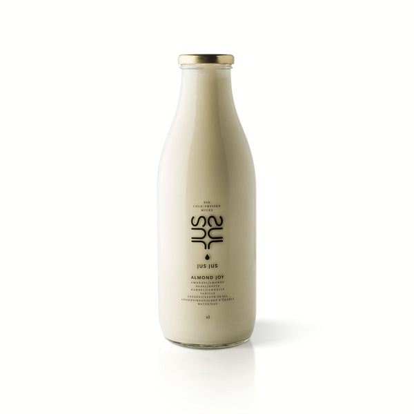Jus Jus │Almond Joy: Cold-Pressed Almond, Date, Cinnamon, Vanilla, Sea Salt, Maple Syrup, Water │100% Organic
